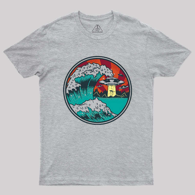 Abduction Of Kanagawa Geek T-Shirt