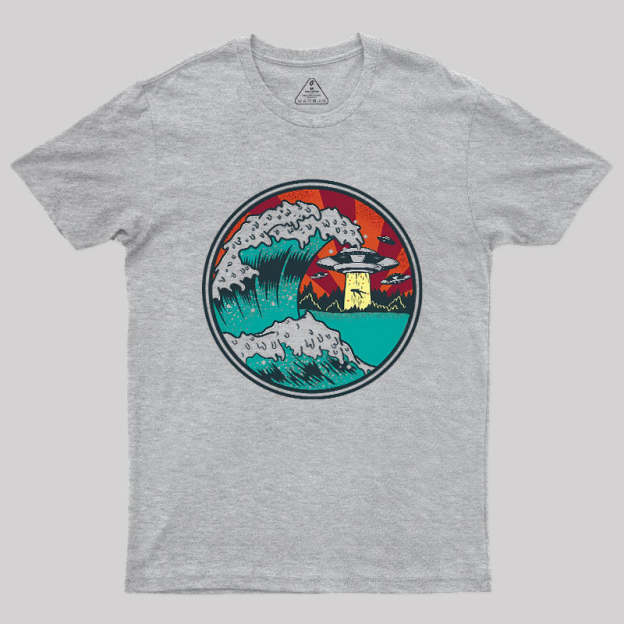 Abduction Of Kanagawa Geek T-Shirt