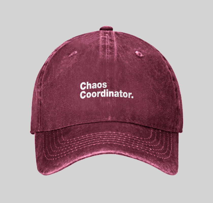 Chaos Coordinator Classic Washed Vintage Baseball Cap