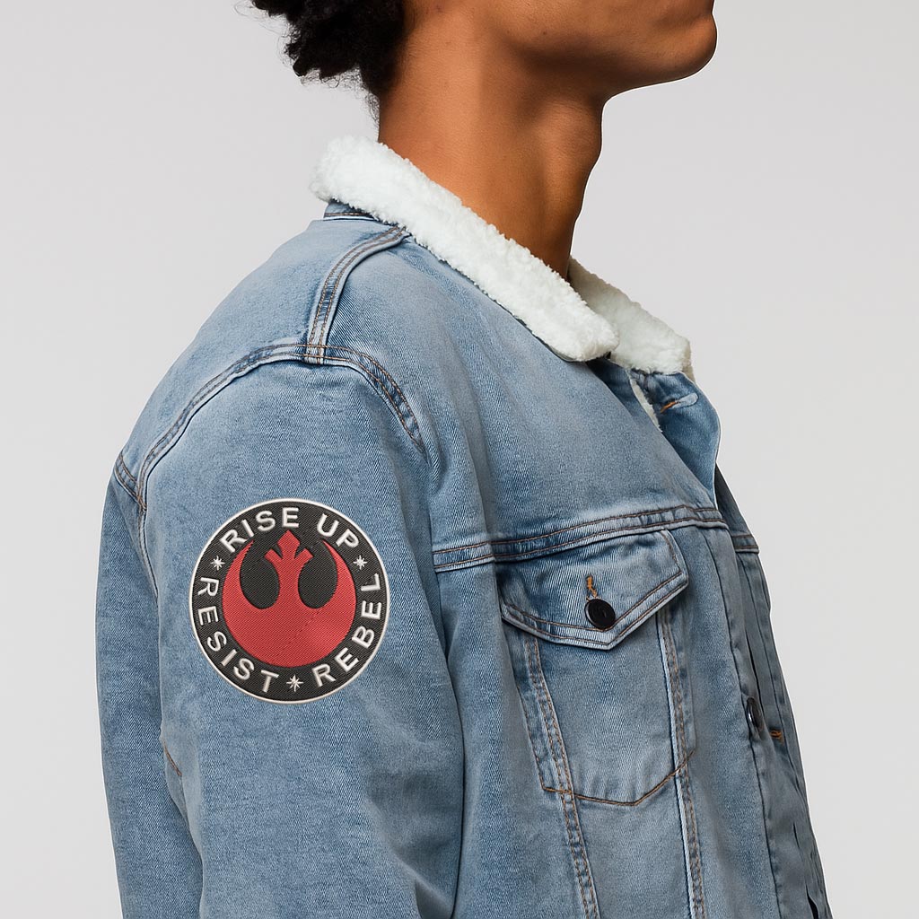 Resist Rebel Rise Up Geek Embroidered Patch