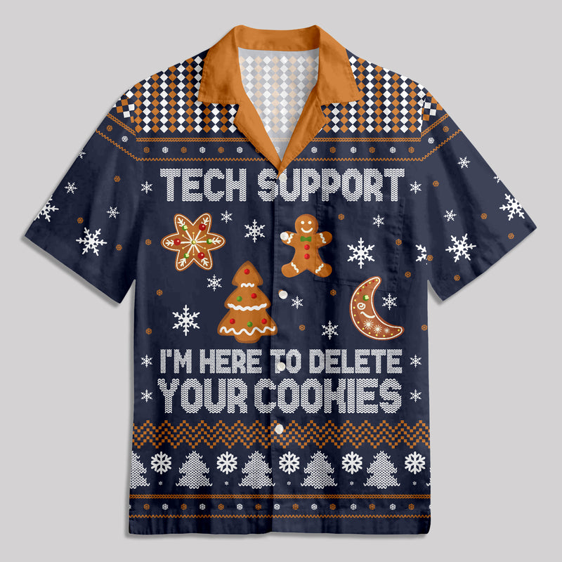 Tech Support Computer Programmer Button Up Pocket Shirt
