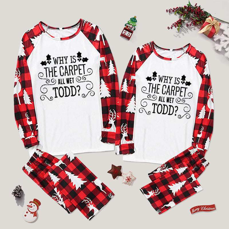 Christmas Vacation Todd & Margo Quote Couple Pajama Set