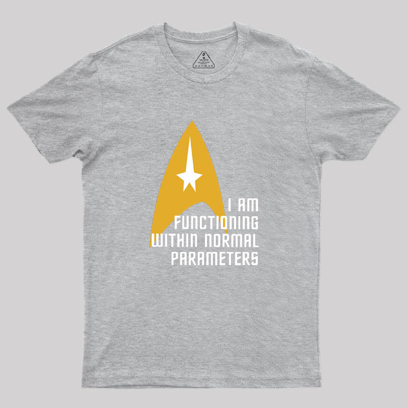 Star Trek Normal Parameters Geek T-Shirt