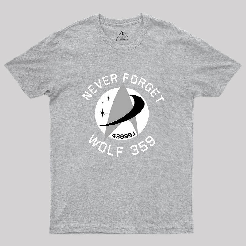 Never Forget Wolf 359 Geek T-Shirt