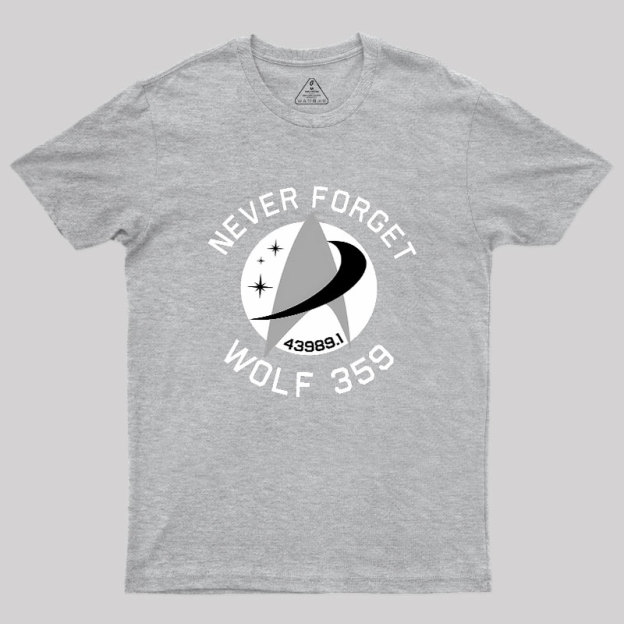 Never Forget Wolf 359 Geek T-Shirt