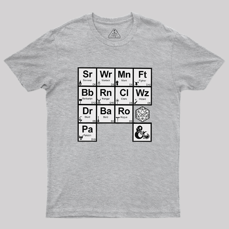 All Elements Dungeons & Dragons Geek T-Shirt