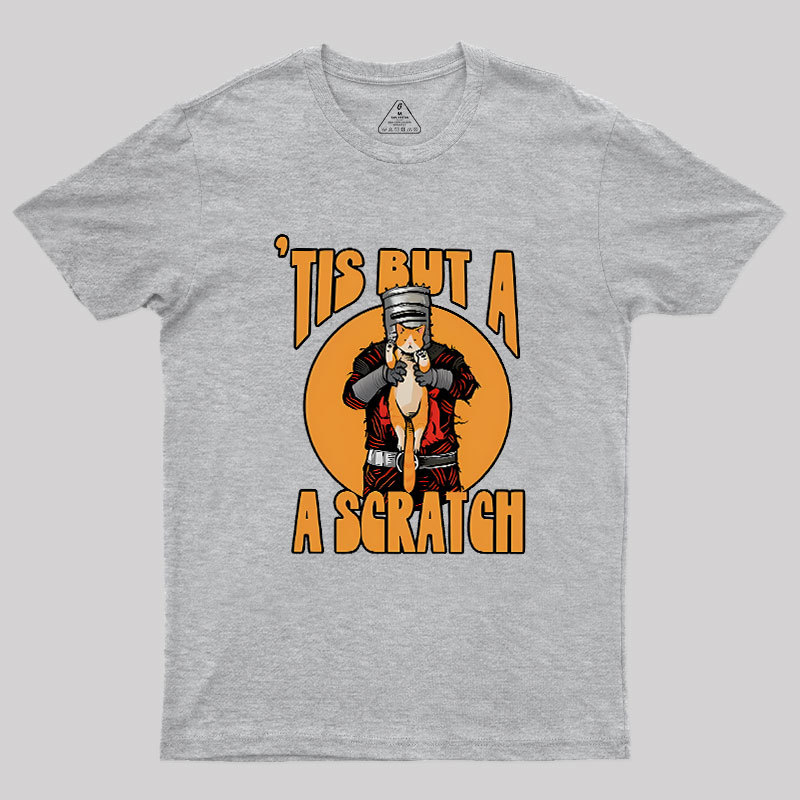 Tis But A Scratch The Black Knight Vs Cat Knight & Kitt Geek T-Shirt