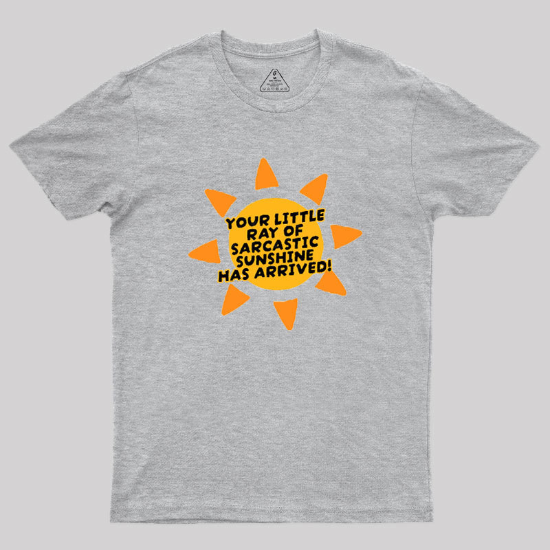 Your Little Ray of Sarcastic Sunshine Has Arrived Geek T-Shirt
