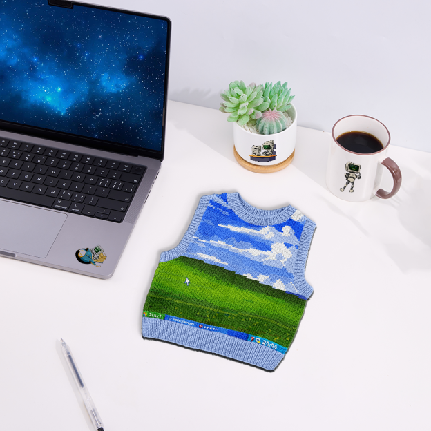 Win XP Wallpaper Pixel Novelty Mouse Pad