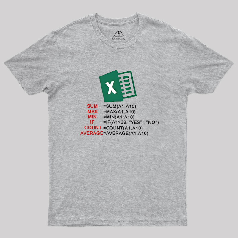 Excel Formula Geek T-Shirt