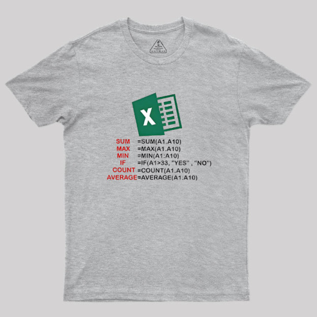 Excel Formula Geek T-Shirt