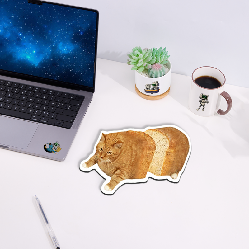 Cat Loaf Novelty Mouse Pad