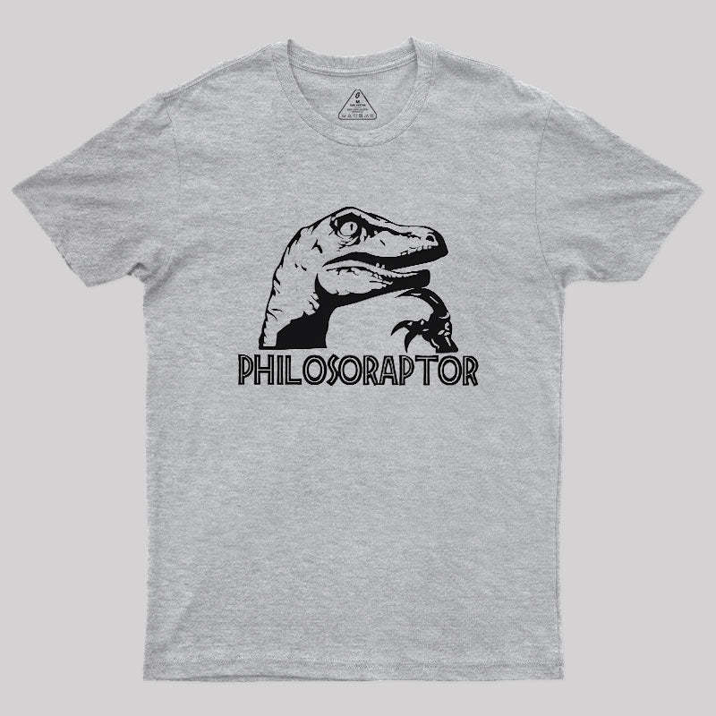 Geeksoutfit Philosoraptor Geek T-Shirt for Sale online