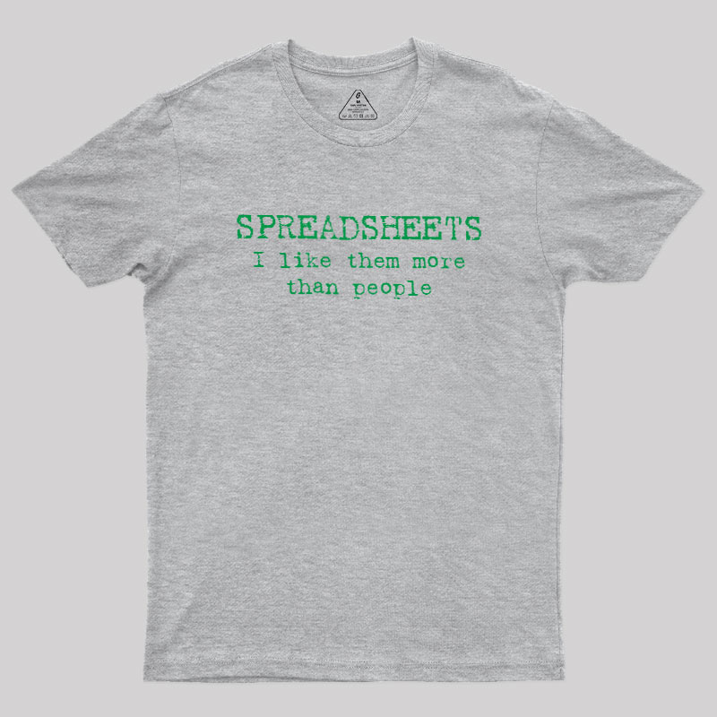 Spreadsheet Excel Geek T-Shirt