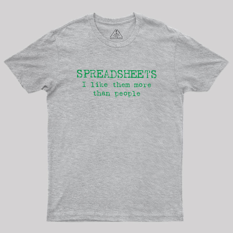 Spreadsheet Excel Geek T-Shirt