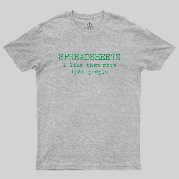Spreadsheet Excel Geek T-Shirt
