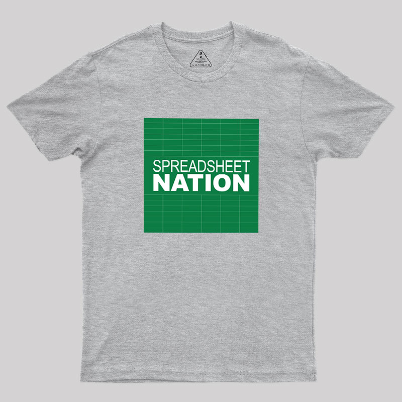 Spreadsheet Nation Geek T-Shirt