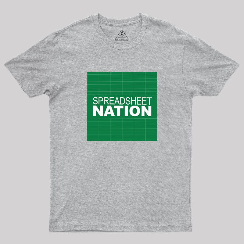 Spreadsheet Nation Geek T-Shirt