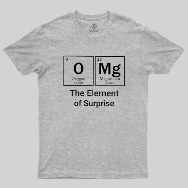 OMG The Element Of Surprise Geek T-Shirt