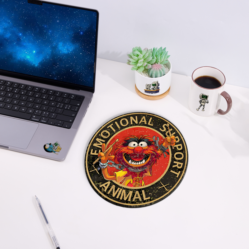 Vintage Emotional Support Animal Muppets Novelty Mouse Pad