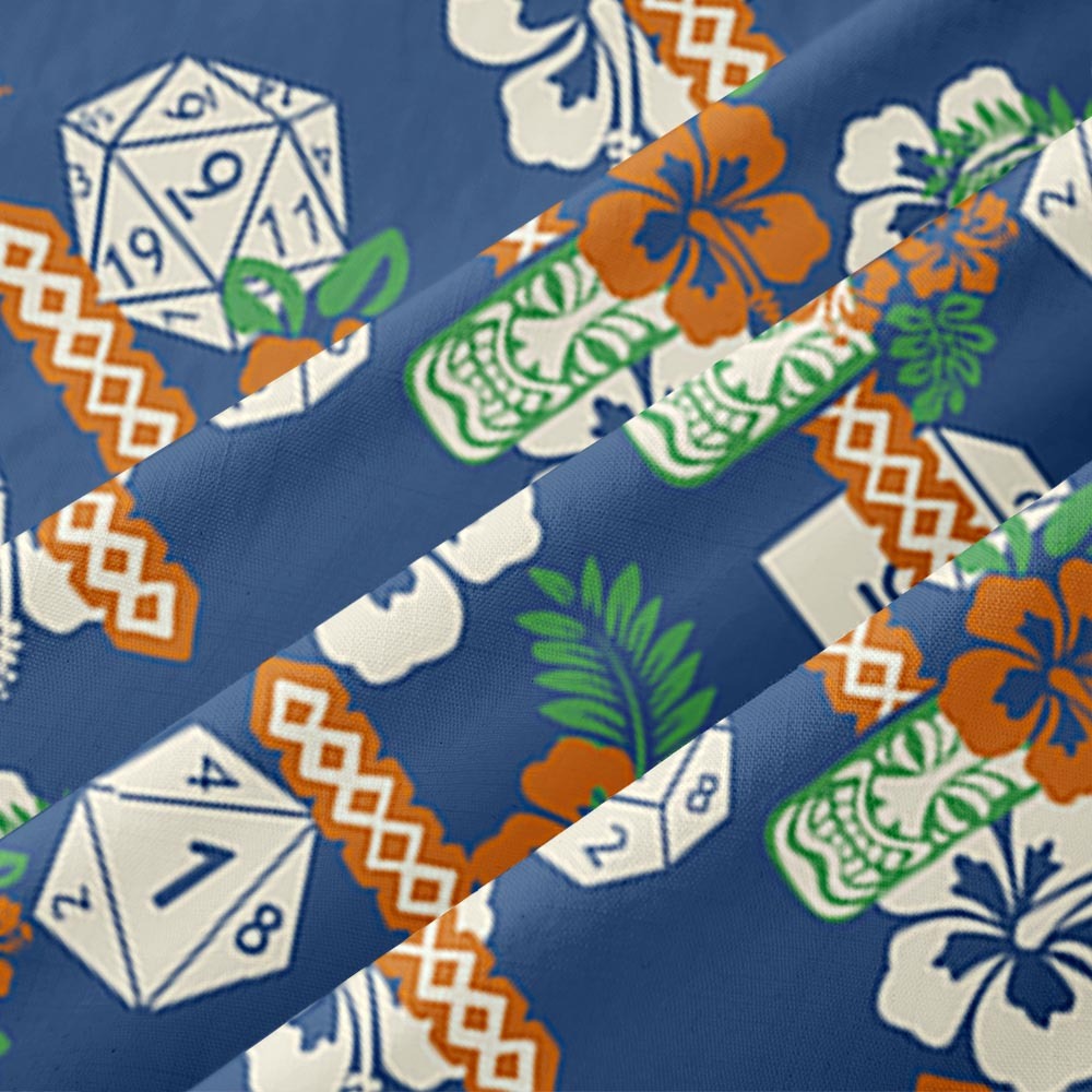 Dice & Tropics Hawaii Button Up Pocket Shirt