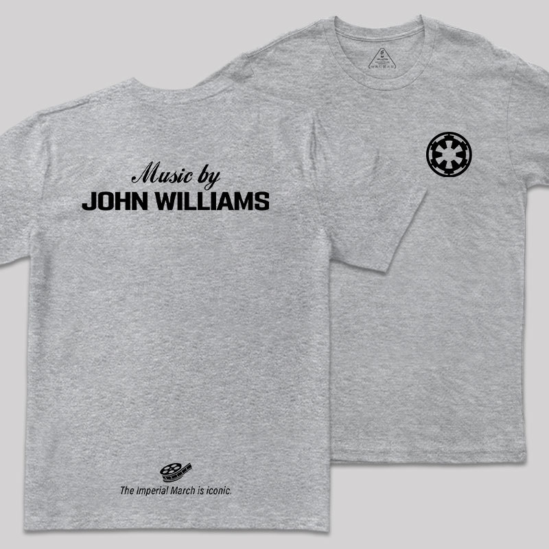 Music By John Williams Front and Back Printed Geek T-Shirt