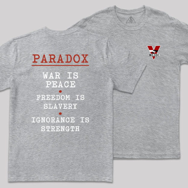 INGSOC Front and Back Printed Geek T-Shirt