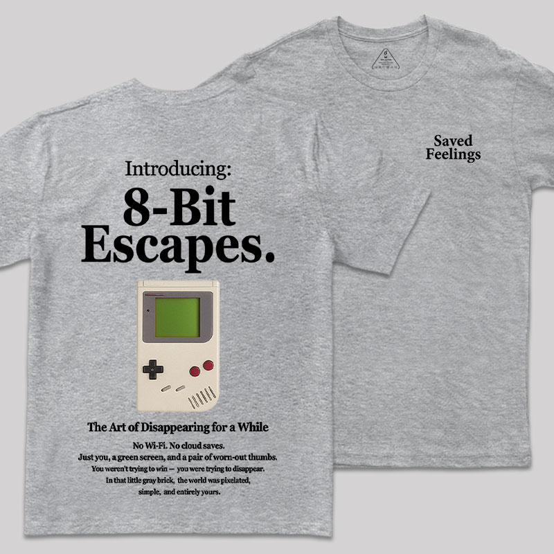 8-Bit Escapes Front and Back Printed Geek T-Shirt