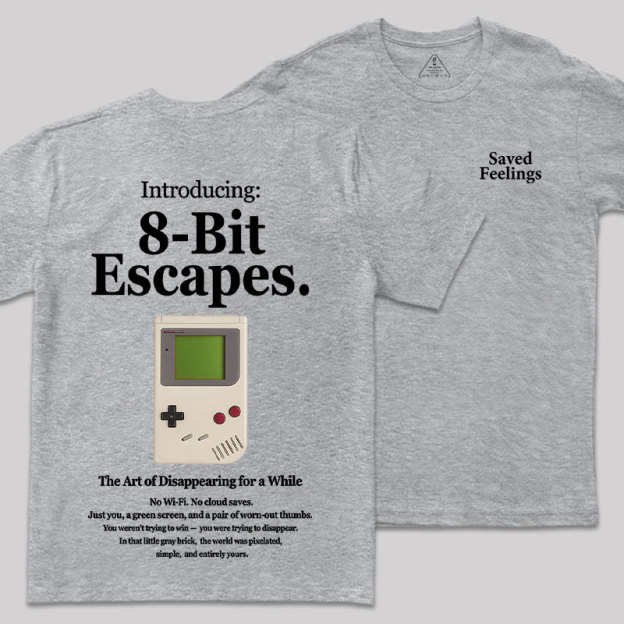 8-Bit Escapes Front and Back Printed Geek T-Shirt