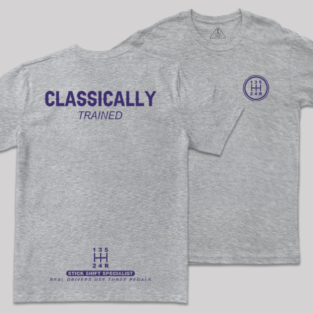 Classically Trained Front and Back Printing Geek T-Shirt