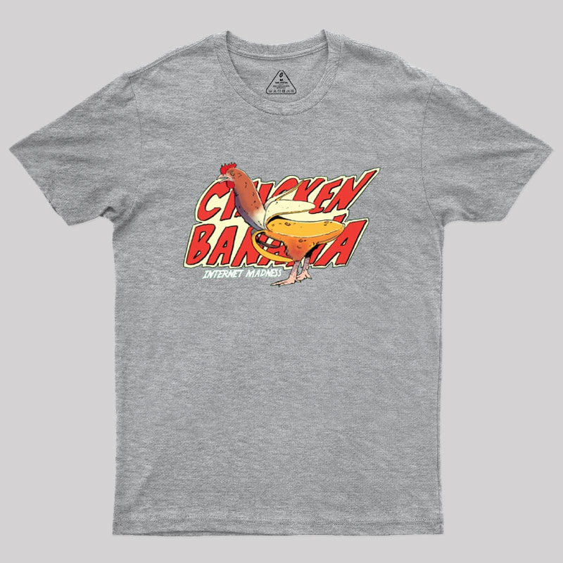 Chicken Meme Banana Internet Funny Meme Geek T-Shirt