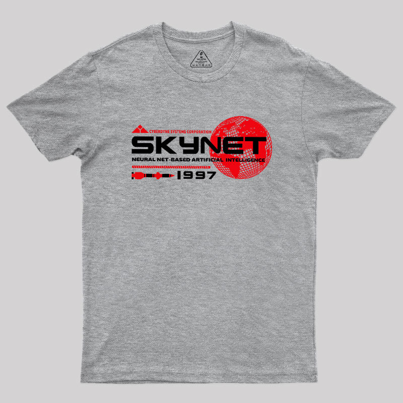 Skynet Globe Lts Worn Geek T-Shirt