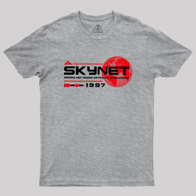 Skynet Globe Lts Worn Geek T-Shirt