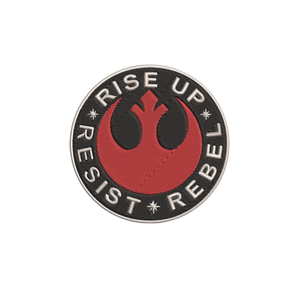 Resist Rebel Rise Up Geek Embroidered Patch