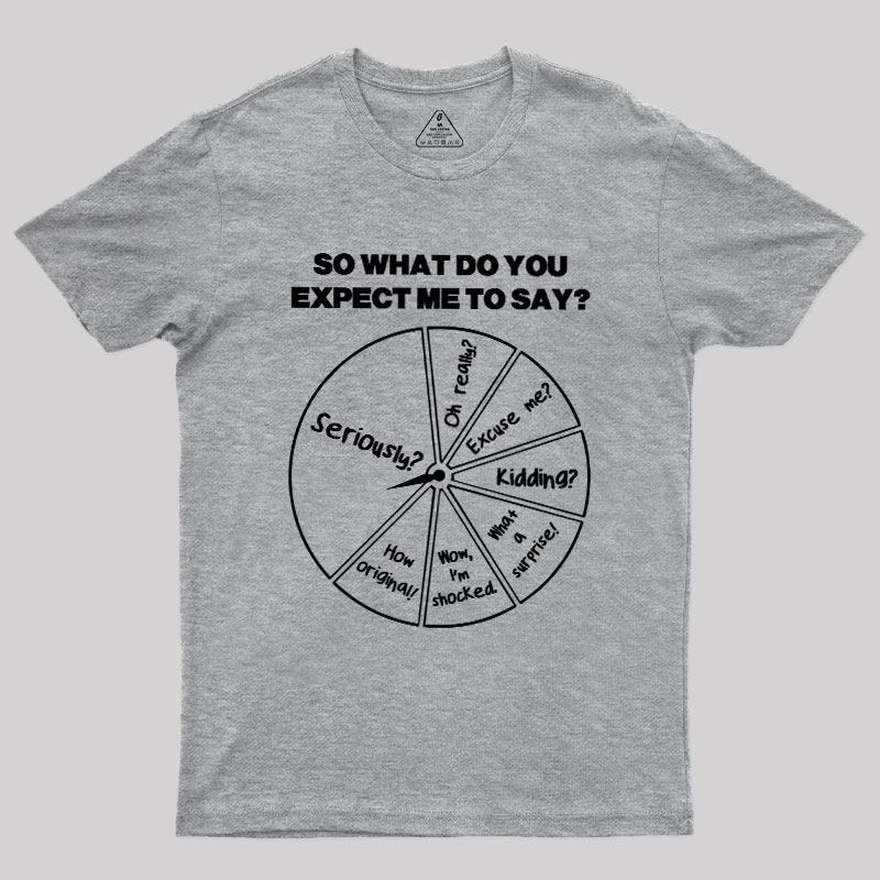What Do You Expect Me To Say Geek T-Shirt