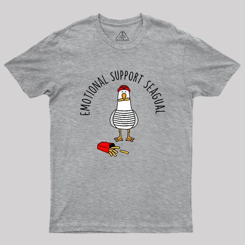 EMOTIONAL SUPPORT SEAGULL Geek T-Shirt