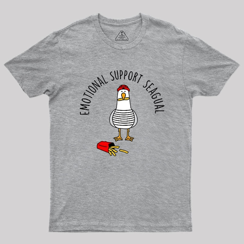 EMOTIONAL SUPPORT SEAGULL Geek T-Shirt