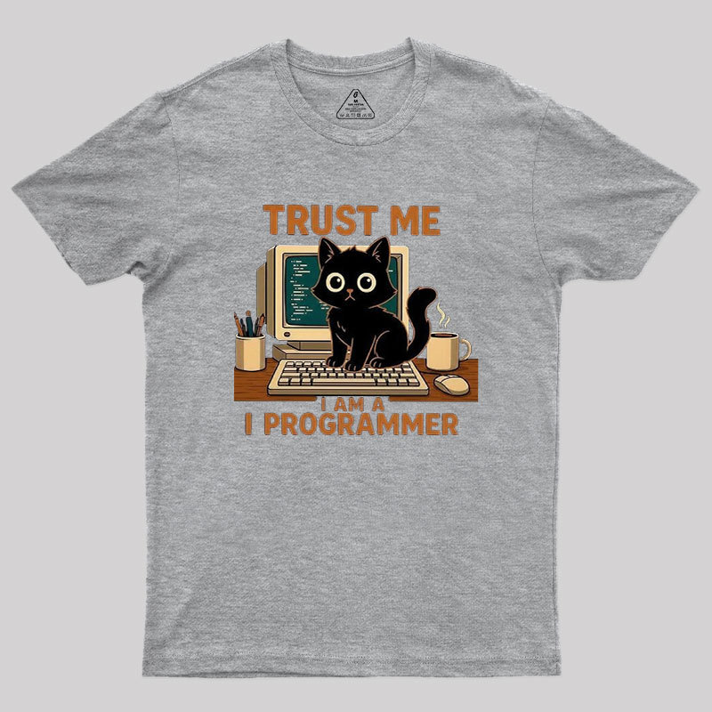 Programmer Cat Geek T-Shirt