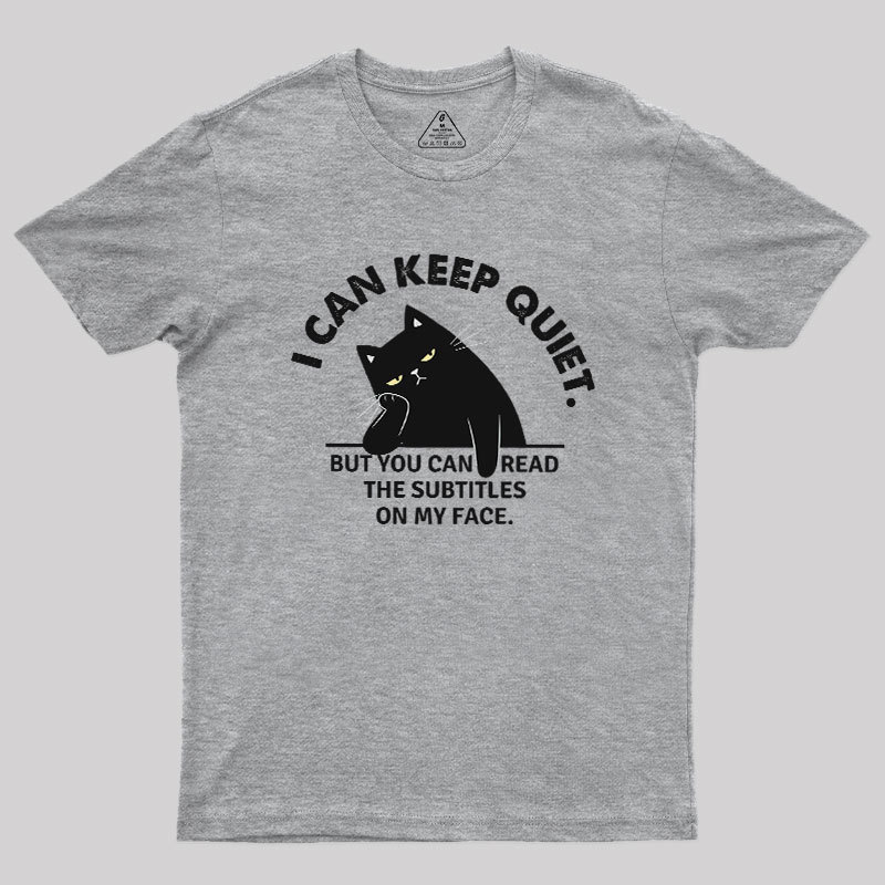 Subtitles on My Face Geek T-Shirt