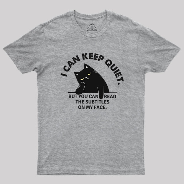 Subtitles on My Face Geek T-Shirt