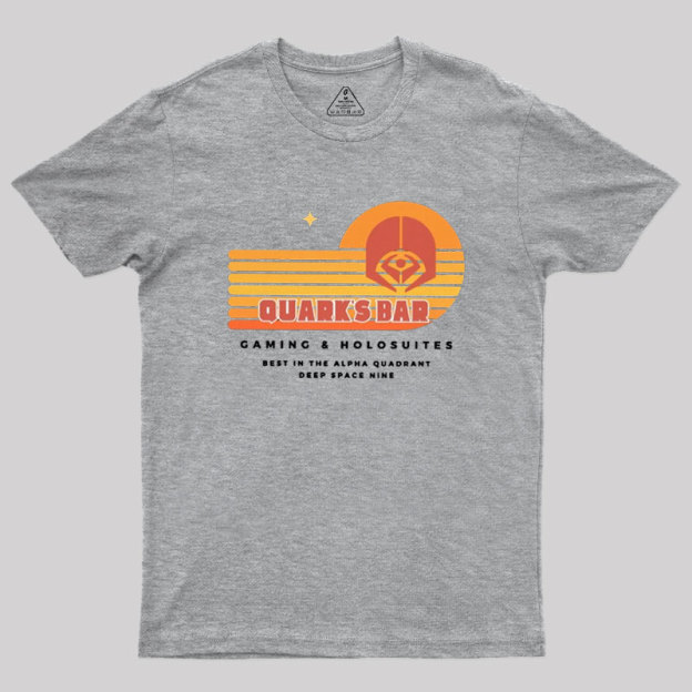 Quark's Bar Deep Space Nine Parody Geek T-Shirt