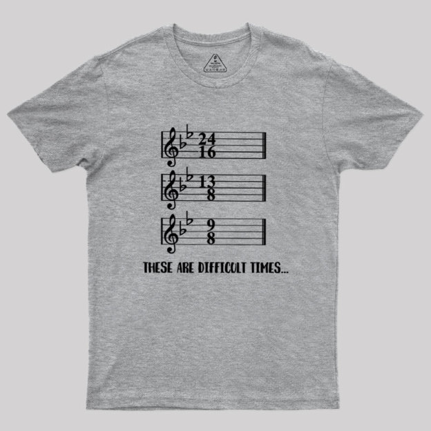 These Are Difficult Times Humour Geek T-Shirt