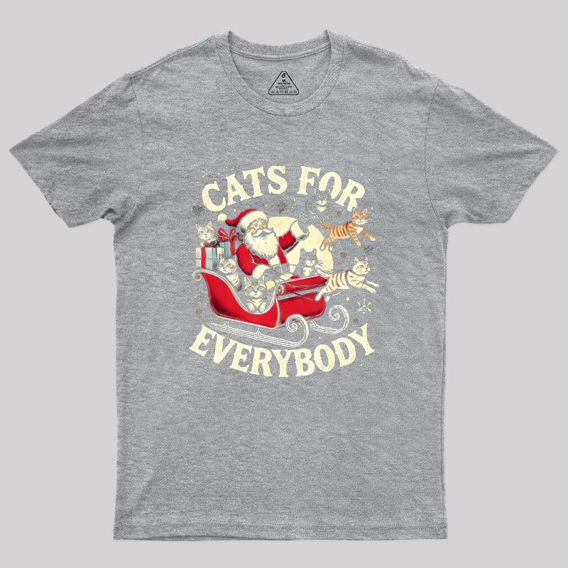 Christmas Cat Santa Cat Lover Geek T-Shirt