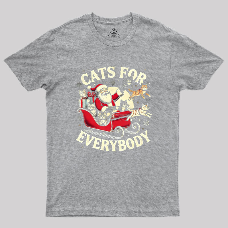 Christmas Cat Santa Cat Lover Geek T-Shirt