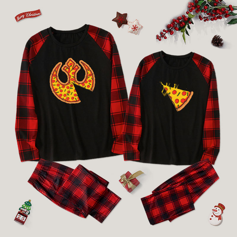 Pizza Sharing Couple Pajama Sets