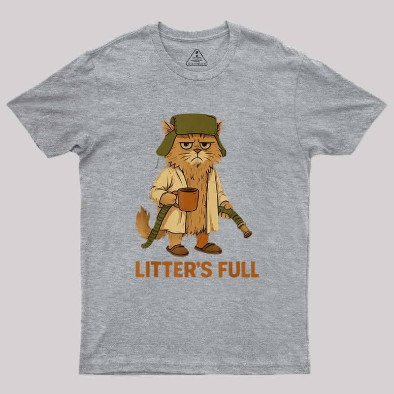 Litters Full Funny Cat Lovers Christmas Xmas Geek T-Shirt