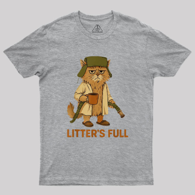 Litters Full Funny Cat Lovers Christmas Xmas Geek T-Shirt