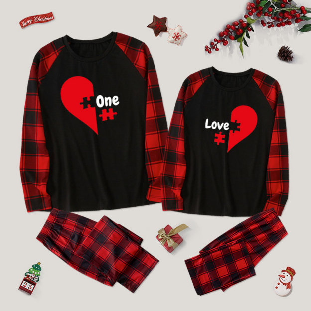 One Love Couple Pajama Sets