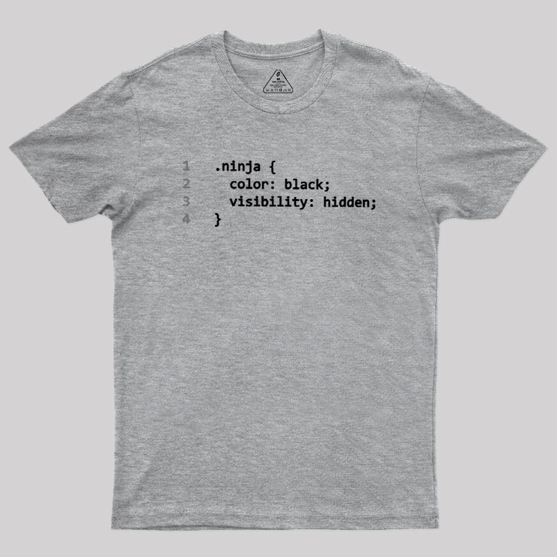 CSS Coding Ninja Geek T-Shirt