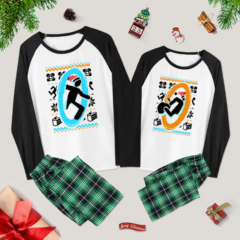 Santa Portal Couple Pajama Sets